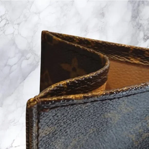 3PC LOUIS VUITTON Authentic Monogram Sac Plat Bag Dust Bag/ Key Fob INCLUDES COA - Picture 14 of 16